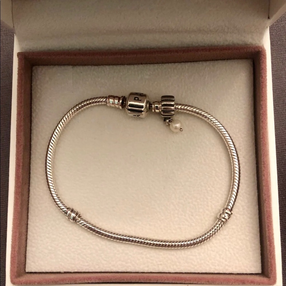 PANDORA moments snake chain charms bracelet